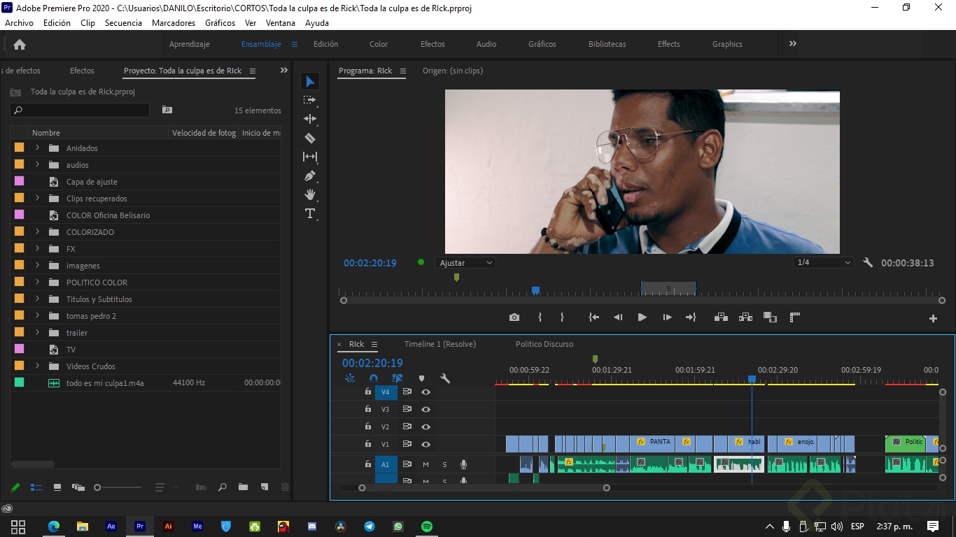 Primer corte de edición Platzi